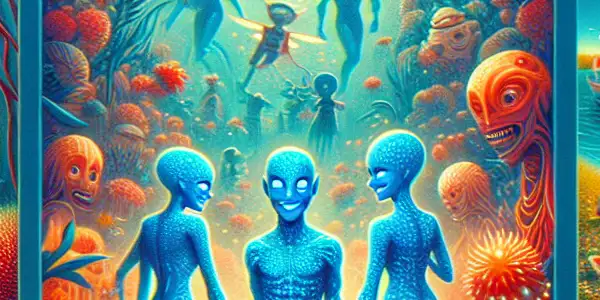 A vibrant movie poster collage featuring scenes from "Avatar 2," "Ant-Man 3," and "Love Myth 2."